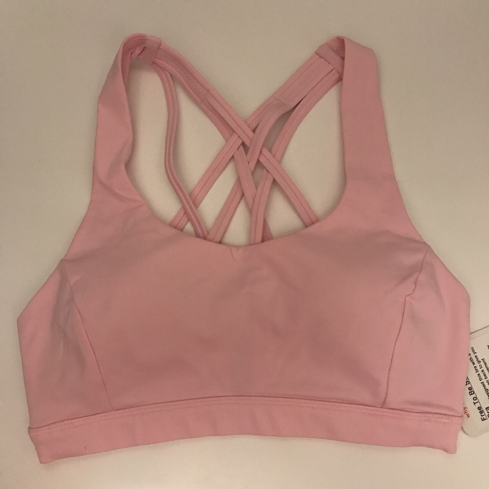 Pink Lululemon sports bra